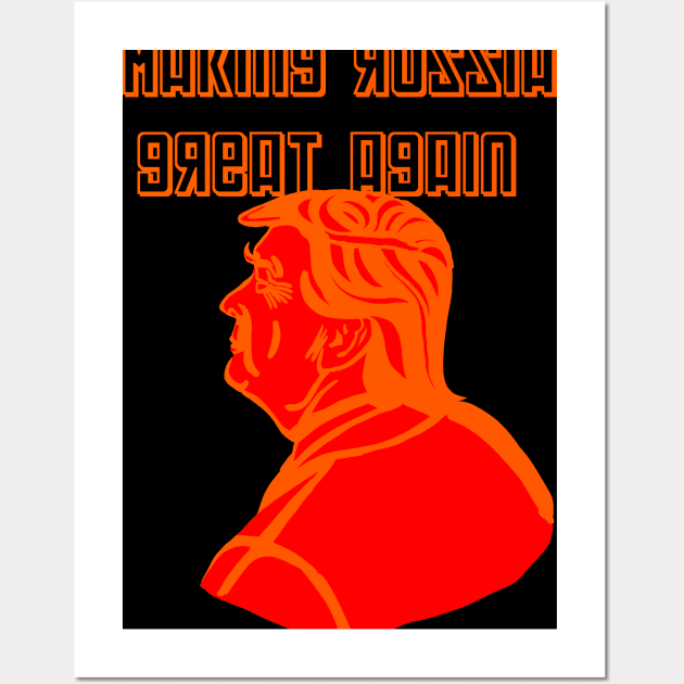 Trump Russia Great Again Wall Art by Injustice